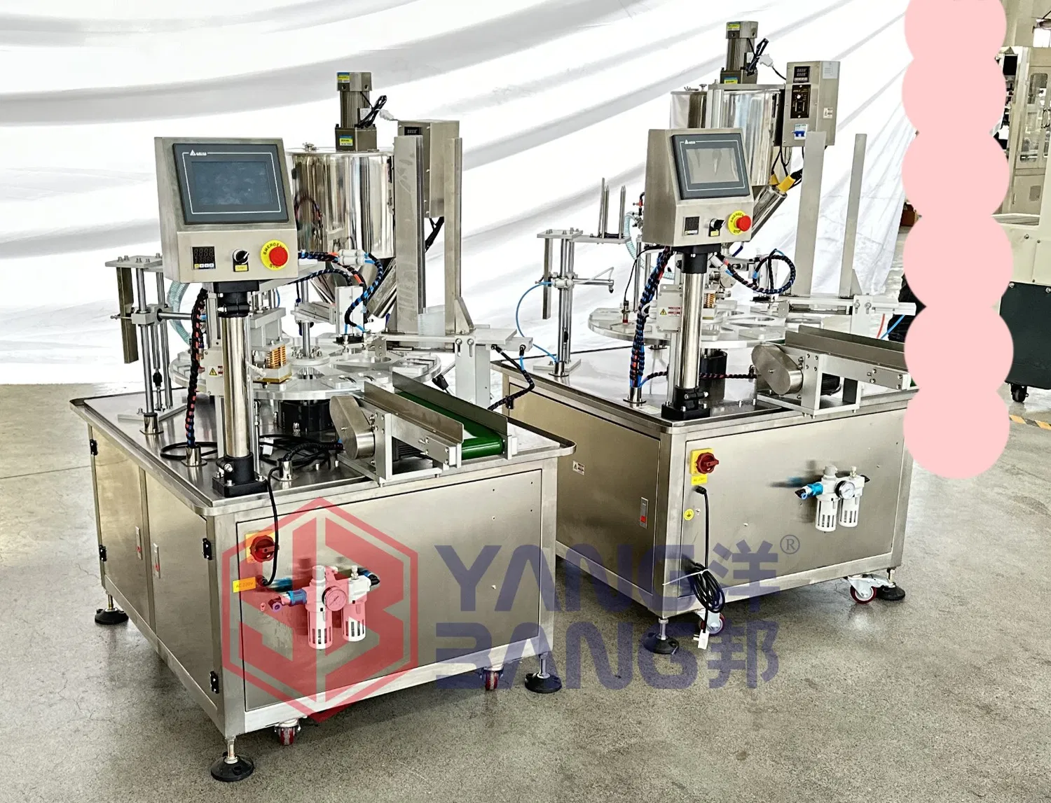 2 Heads Filling Automatic Yogurt Pudding Ice Cream Water Jelly Cup Filling Sealing Machine Yogurt Packaging Machine