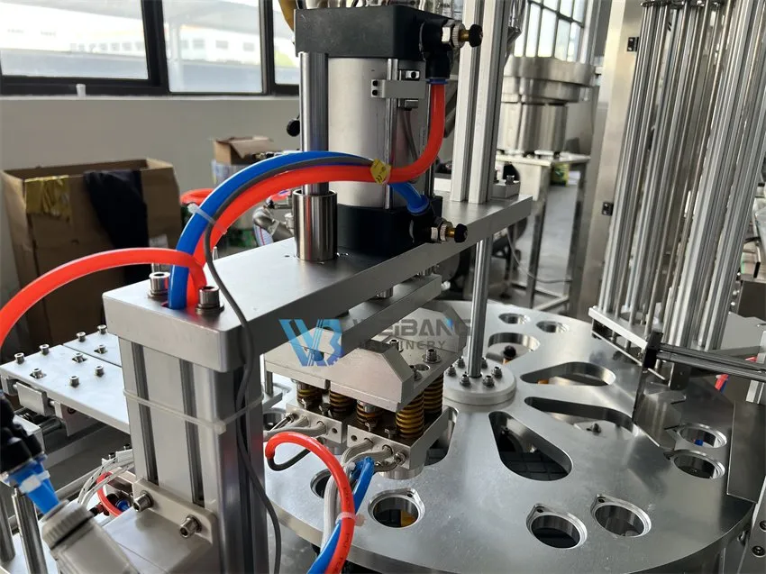 2000 Cups Per Hour Lemon Juice Strawberry Jam Ketchup Chili Sauce Yoghurt Rotary Type Cup Filling Sealing Machine