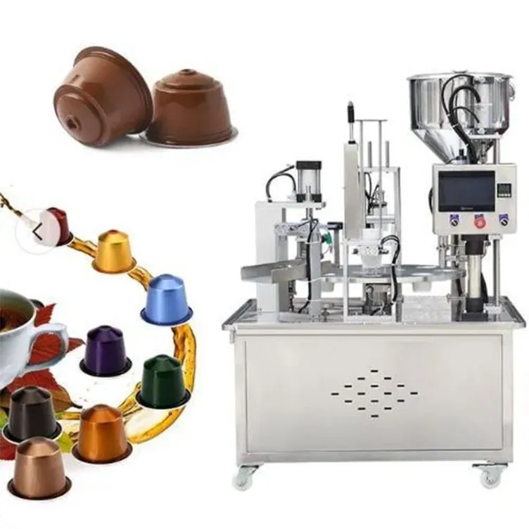 Automatic Rotary K-Cup Sealing Nespresso Coffee Capsule Filling Machine