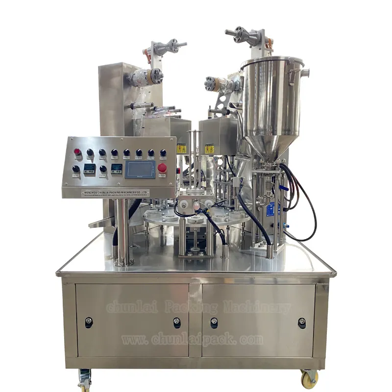 High Quality Customized Dairy Products Packing Machine Automatic Sauce Cup Filling Sealing Machine