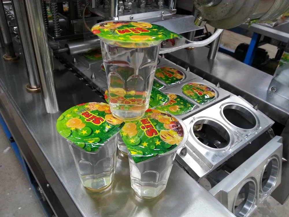 Processing Line Full Automatic Mechanical Cup Filling Sealing Machine